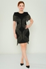 Alinçe Casual Dresses Black-Silver Black-Gold ذهب - أسود