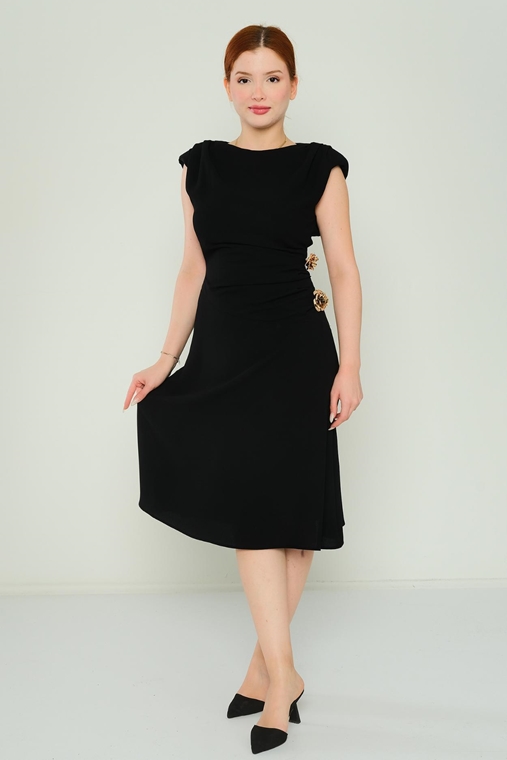 Alinçe Casual Dresses Black Ecru Sax