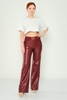 Explosion High Waist Casual Trousers Black Brown Camel Khaki Bordeux