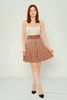 Pitiryko Casual Skirts Black Brown Camel Powder بنى