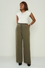 Explosion High Waist Casual Trousers Brown Khaki Khaki