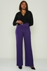 Explosion High Waist Casual Trousers Red Khaki Purple أرجواني