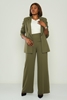 Explosion High Waist Casual Trousers Black Bordeux Khaki Lavender كاكي