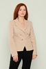 Mangosteen Casual Jackets Black Grey Beige Beige