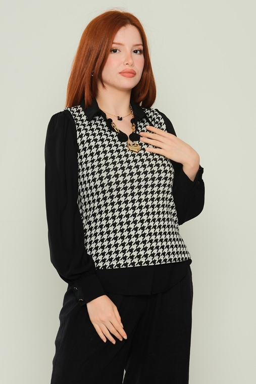 Detective Casual Blouses Black