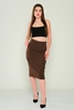 Airport Casual Skirts Black Red Brown Beige Navy Mink Mint بنى