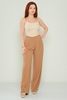 Explosion High Waist Casual Trousers Black Red Brown Camel Khaki Lavender لون الجمل