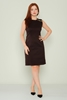 Selen Knee Lenght Casual Dresses Black Red Brown Navy Brown