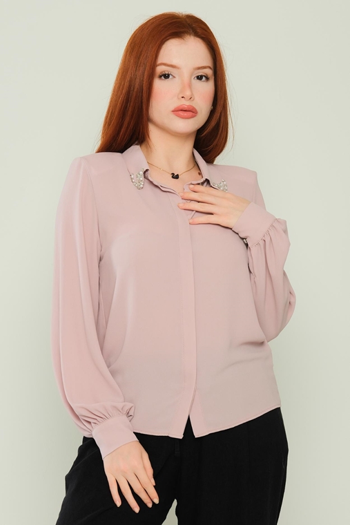 Mac Park Casual Blouses Stone