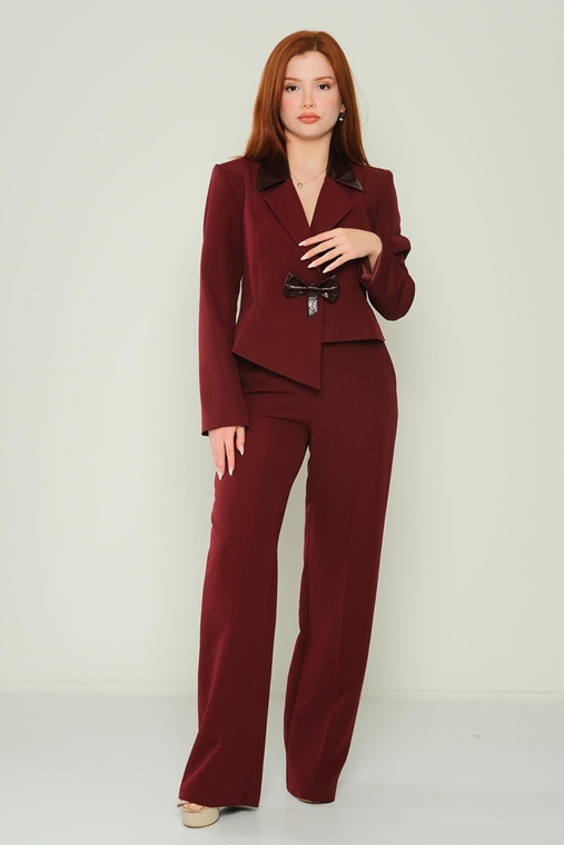 Airport Casual Trousers Black Bordeux