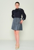 Airport Casual Skirts Black Brown Camel Navy أزرق غامق