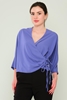 Explosion Long Sleeve Casual Blouses Black Bordeux Khaki Lavender Lavanta