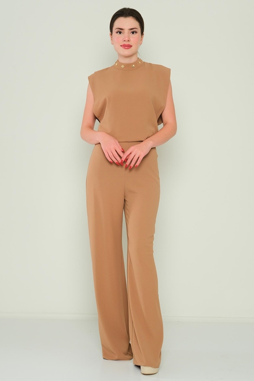 Explosion Casual Jumpsuits Black Camel Khaki Lavender