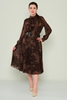 Favori Maxi Casual Dresses Grey Brown Bordeux Mink Kahverengi