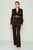 Favori Casual Suits Black Red Green Grey Brown Bordeux Camel Brown