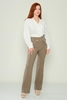 Selen High Waist Casual Trousers Black Brown Lilac Camel Navy Khaki Khaki