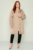 Lila Rose Casual Woman Coats Black Beige Olive Beige