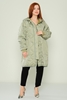 Lila Rose Casual Woman Coats Black Beige Olive Zeytin