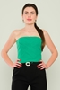 Joymiss Casual Bustier Black Green Tile Sax Macenta أخضر