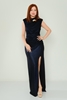 Alinçe Casual Dresses Black Copper Navy أزرق غامق