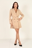 Milestone Work Wear Dresses Black Beige Ecru Khaki اللون البيج