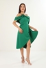 Escoll Night Wear Evening Dresses Ecru Sax Emerald Emerald