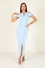 Panas Line Night Wear Dresses Baby Blue