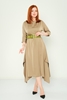 Rissing Star Casual Dresses Green Beige Хаки