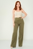 Explosion High Waist Casual Trousers Black Red Khaki Lavender Хаки