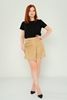 Joymiss Casual Shorts Black Beige Camel Sax Khaki Bej