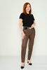 Mosento Casual Trousers Black Brown Khaki بنى