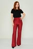 Fimore High Waist Casual Trousers Black White Blue Green Navy Mink Mustard bordo şarabı