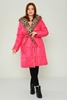 Lila Rose Casual Woman Coats Black Beige Fuchsia