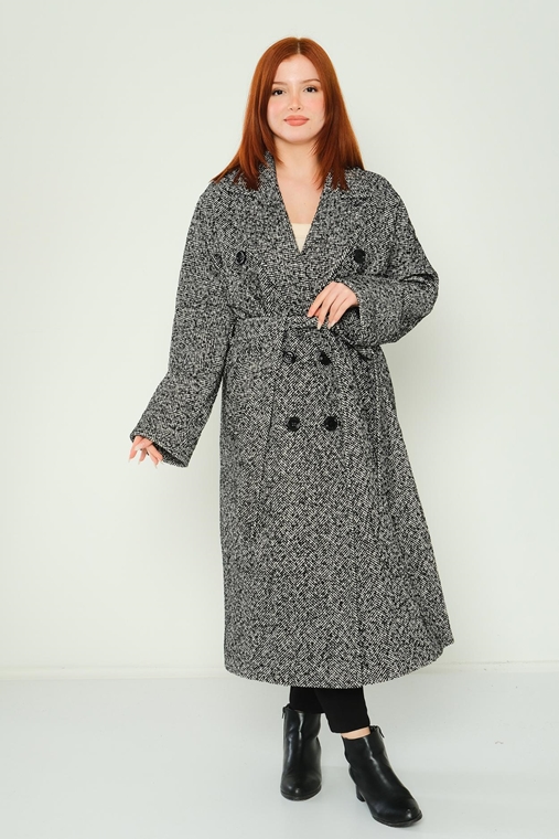 Dolce Bella Casual Woman Coats Black Grey Brown Navy