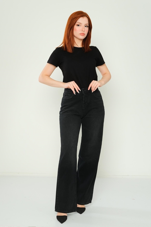 Hit Me Up High Waist Casual Trousers Black