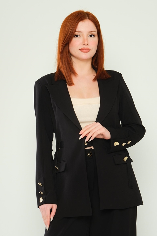 Mianotte Casual Jackets Black Beige