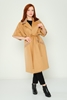 Dolce Bella Casual Woman Coats Black Brown Camel Camel