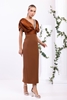 Odrella Night Wear Evening Dresses Black Caramel Stone Mint Brown Dark