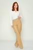 Joymiss Casual Trousers Black Beige Camel Beige