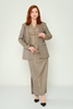 Detective Casual Suits Beige Brown