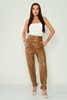 Lila Rose Casual Trousers Black Bordeux Camel Camel