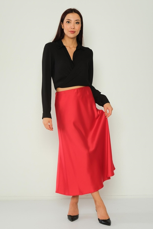 Mees Casual Skirts Red Brown