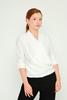 Fimore Casual Blouses Black White Beyaz