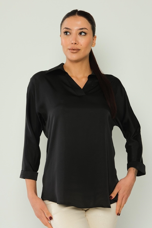 Mac Park Casual Blouses Black Brown Ecru Stone