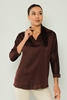 Mac Park Casual Blouses Black Brown Ecru Stone Kahverengi