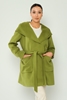 Tosato Casual Woman Coats Black Yellow Beige Ecru Tan Cagla Green