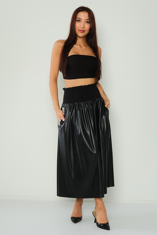 Lila Rose Casual Skirts Black Camel