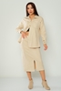 Fimore Casual Skirts Black Grey Beige Khaki Tan اللون البيج