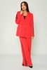 Mangosteen Casual Suits Black Red Red