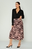 Mac Park Casual Skirts Black Brown Kahverengi